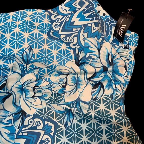 WHBM One Piece NWT Women's X-Small Mandala Swim Poolside O-Ring Back Cut Out - Picture 4 of 11